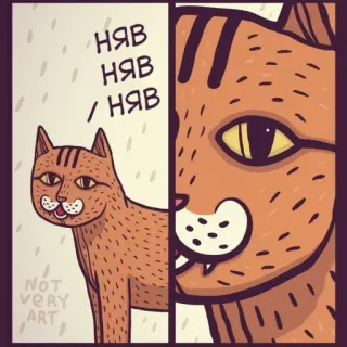 😼 няв
няв
/ няв kat, schattig, cartoon, dier, oranje, huisdier telegram sticker