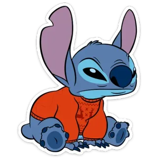 Стич в свитере (@TgSticker) telegram stickers