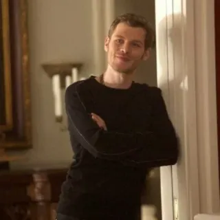 📰 Klaus Mikaelson The Vampire Diaries homme, portrait, acteur, vampire diaries, klaus mikaelson telegram sticker