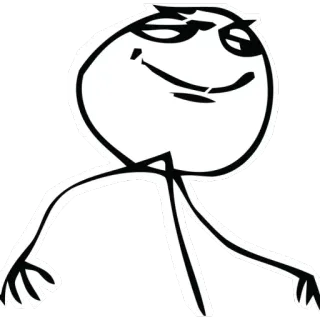 😈 Meme, Trollface, Internet, Divertente, Espressione telegram sticker