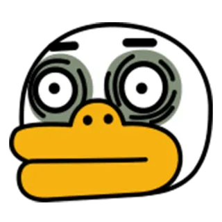 🇸🇷 duck, cartoon, animal, sticker telegram sticker