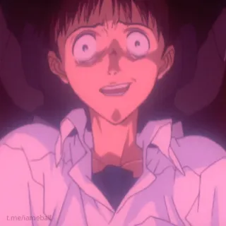 🙂 Shinji Ikari Neon Genesis Evangelion Anime, Evangelion, Shinji, Nervioso, Manga, Personaje telegram sticker