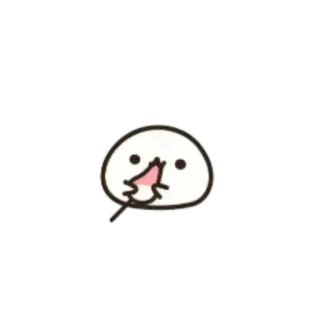 🍥 kreskówka, pocałunek, bezczelny, słodki, emotikon, naklejka telegram sticker