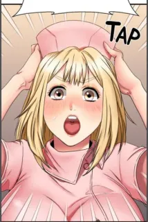 😱 TAP enfermeira, desenho animado, mulher, loira, médico telegram sticker