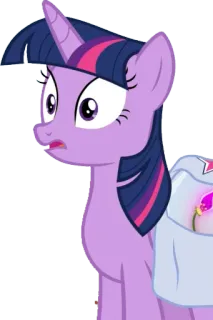 😦 Twilight Sparkle My Little Pony Twilight Sparkle, My Little Pony, cartoon, pony, magic, friendship, cute telegram sticker