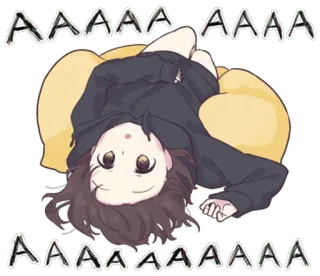 😶 AAAAA AAAAA
AAAAA AAAAAA Anime, Garota, Desenho animado, Meme telegram sticker
