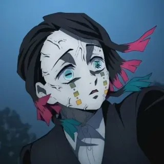 💤 demônio, anime, personagem, mangá, arte whatsapp sticker