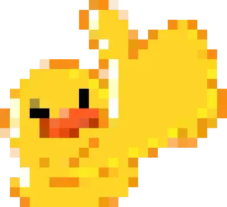 Rofl 8-bit Duck telegram stickers