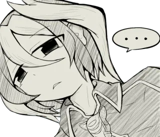 😒 ... Anime, Manga, Gambar, Sketsa, Karakter, Balon pikiran telegram sticker