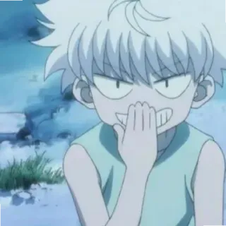 😄 Killua Zoldyck Hunter x Hunter anime, manga, Killua, Killua Zoldyck, Hunter x Hunter, character telegram sticker