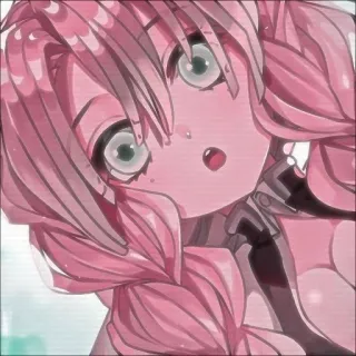 ❤️ Anime, Manga, Karakter, Rambut pink, Wanita, Gadis telegram sticker