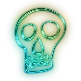 💀 skull, skeleton, death, halloween, spooky, gothic, danger telegram sticker