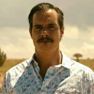 ⚖️ Lalo Salamanca Better Call Saul villain, criminal, mustache, smirk, tv show telegram sticker