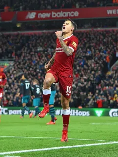 😃 Coutinho calcio, calcio, sport, atleta, giocatore, Liverpool whatsapp sticker