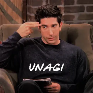🤞 Ross Geller Friends UNAGI comédia, sitcom, série de tv, Friends, Unagi telegram sticker