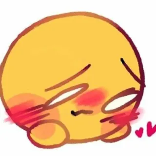 😳 Emoji, Erröten, Süß, Liebe, Herzen telegram sticker