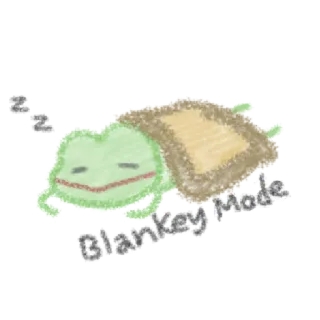 💭 Eepy Mode sonolento, cansado, rã, fofo, relaxante, de boa, modo telegram sticker