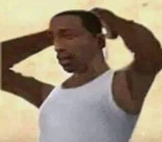 🌟 Carl Johnson Grand Theft Auto: San Andreas cj, gta, san andreas, character, video game telegram sticker