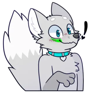 😳 furry wolf telegram sticker