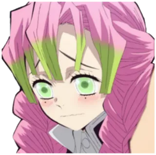 😳 Mitsuri Kanroji Demon Slayer Anime, Demon Slayer, Mitsuri Kanroji, Piliers, Waifu whatsapp sticker
