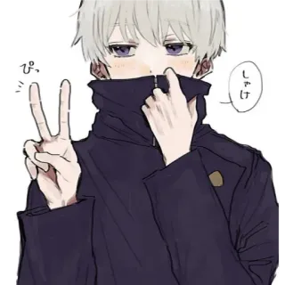 💭 ぺっ Anime, Hoạt hình, Chân dung, Dễ thương, Nhân vật, Con trai whatsapp sticker