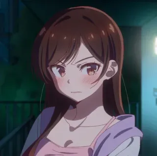 🥥 Chizuru Ichinose Rent-A-Girlfriend Anime, Dziewczyna, Słodkie, Chizuru Ichinose, Rent-a-Girlfriend, Kreskówka whatsapp sticker