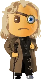 😉 Mad-Eye Moody Harry Potter mago, magia, occhio, guercio, personaggio, fantasy telegram sticker