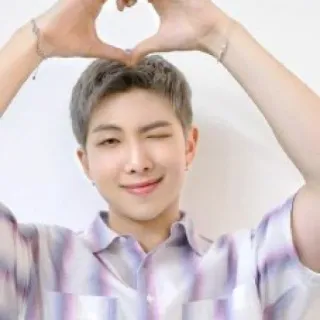 💜 RM RM, BTS, K-Pop, Musik Korea, Idola, Hati telegram sticker