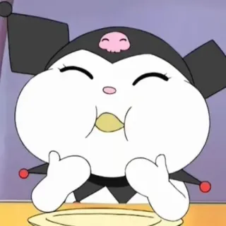💕 Kuromi Dibujos animados, Anime, Kawaii, Lindo, Sanrio telegram sticker