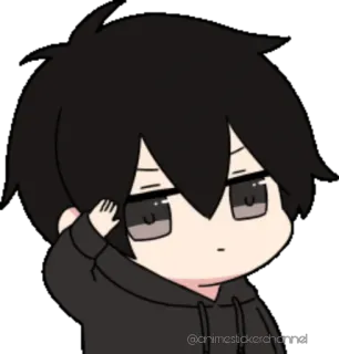 😁 anime, character, boy, cute, kawaii whatsapp sticker