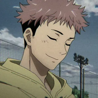 ✨ Yuji Itadori Jujutsu Kaisen Anime, Manga, Jujutsu Kaisen, Yuji Itadori, Shonen, Personaje, Sonriendo telegram sticker