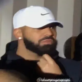💡 Drake @champagnepapi drake, musicista, rapper, celebrità telegram sticker