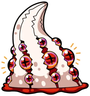 😈 monster, makhluk, mata, fantasi, kartun, stiker telegram sticker