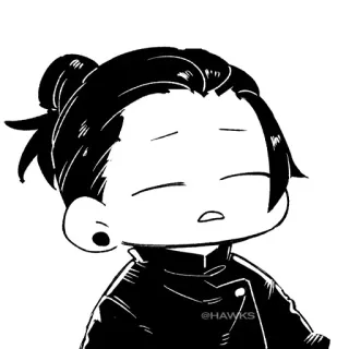 😑 @HAWKS Animé, Chibi, Manga, Personnage, Art telegram sticker