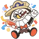 @emojivk Тик-Так, Тик-Так telegram emojis 🥳