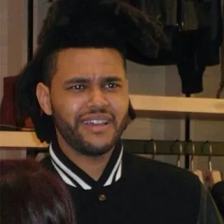 😠 The Weeknd singer, musician, celebrity, portrait telegram sticker