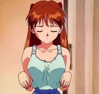 💌 Asuka Langley Sohryu Neon Genesis Evangelion Anime, Personaje, Chica, Asuka, Evangelion telegram sticker