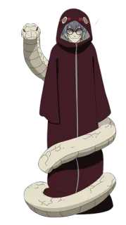 😐 Kabuto Yakushi Naruto аниме, персонаж, змея, кабуто, якуши, наруто telegram sticker