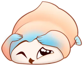 😓 Kreskówka, Słodkie, Zwierzę, Chibi, Mrugnięcie, Zabawne, Maskotka telegram sticker