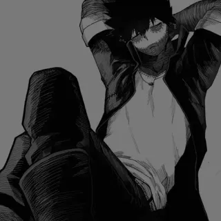 🔥 Dabi My Hero Academia anime, manga, dabi, my hero academia, villain, fanart telegram sticker