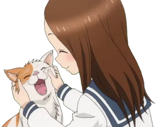🐱 Anime, Gato, Fofo, Garota telegram sticker