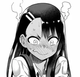 🥵 Nagatoro Don't Toy With Me, Miss Nagatoro อนิเมะ, มังงะ, นางาโทโระ, แฟนอาร์ต, การ์ตูน telegram sticker