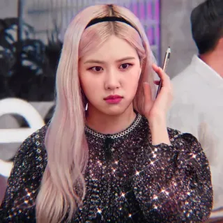 🍐 Rosé K-pop, cantante, Rosé, mujer, retrato telegram sticker