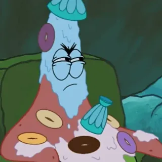 🍔 Patrick Star SpongeBob SquarePants dessin animé, Patrick Étoile, Bob l'éponge, personnage, drôle, mème, Nickelodeon telegram sticker