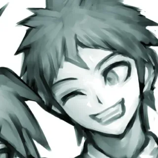 😉 Hajime Hinata Danganronpa Anime, Mangá, Menino, Sorriso, Personagem, Danganronpa, Hajime Hinata whatsapp sticker