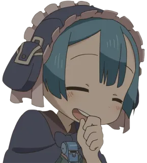 😂 Marulk Made in Abyss Anime, Personaje, Lindo, Marulk, Sonriendo whatsapp sticker