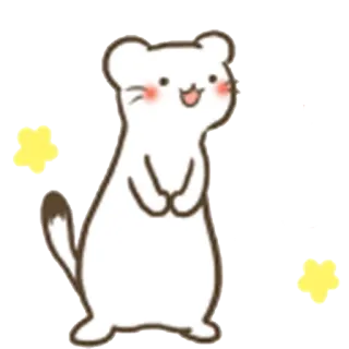 😁 可爱, 卡通, 动物, 老鼠, 贴纸 telegram sticker