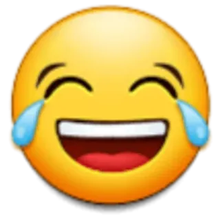 😂 emoji, laughing, crying, happy telegram sticker