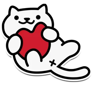🤭 кот, сердце, любовь, животное, милый, день святого валентина whatsapp sticker