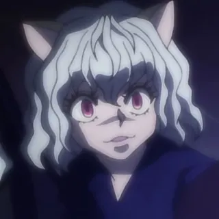 🧊 Neferpitou Hunter x Hunter anime, cat, ant, hunter, hxh telegram sticker